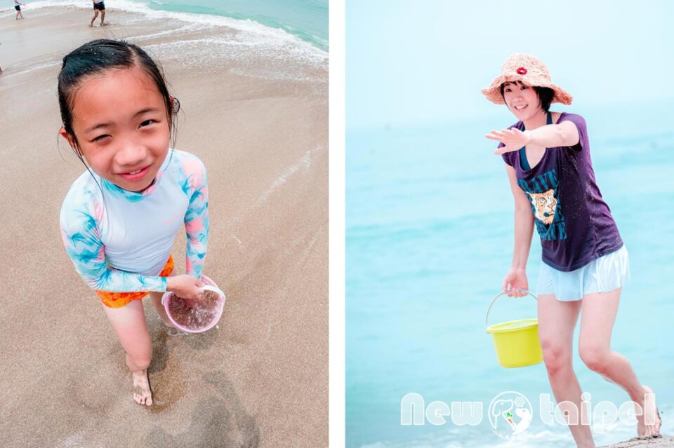 新北石門景點〡白沙灣〡北部親子海水浴場, 夏日消暑好去處, 暑假TOP1戲水點, 豹豹咖啡來一杯, 北海岸遊憩探索館