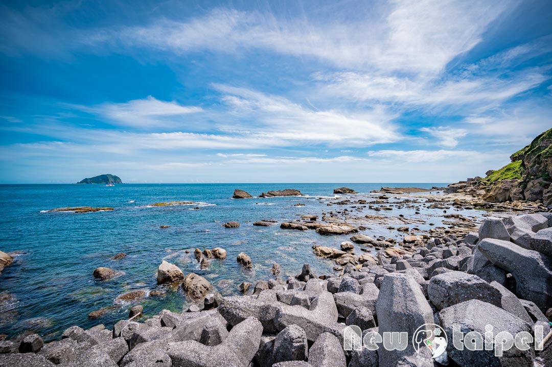 基隆中正景點〡大坪海岸〡基隆人秘境海岸。眺望基隆嶼的海豹岩。有小朋友最愛的海岸生態