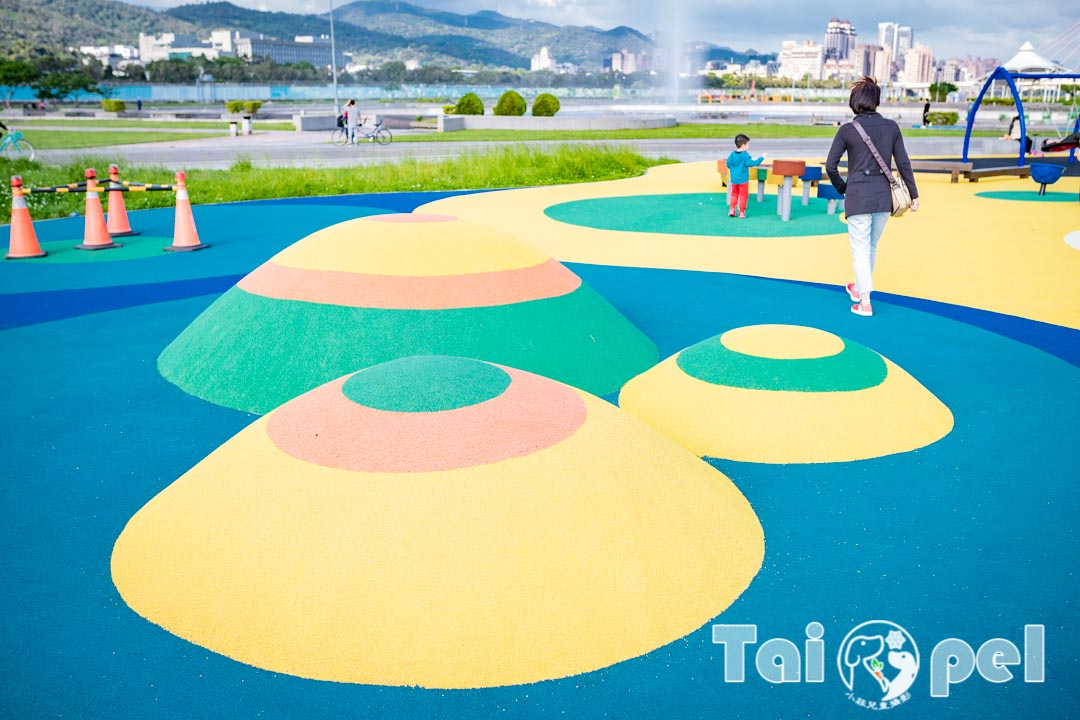 台北中山景點〡大佳河濱公園〡海洋遊戲場,5款共融式鞦韆,貝殼溜滑梯,海洋生物大地景