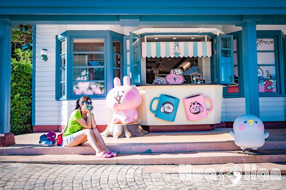 花蓮壽豐景點〡遠雄燈塔咖啡屋〡卡娜赫拉海景咖啡廳, 期間限定期待再相見, 萌度爆表的粉紅小兔