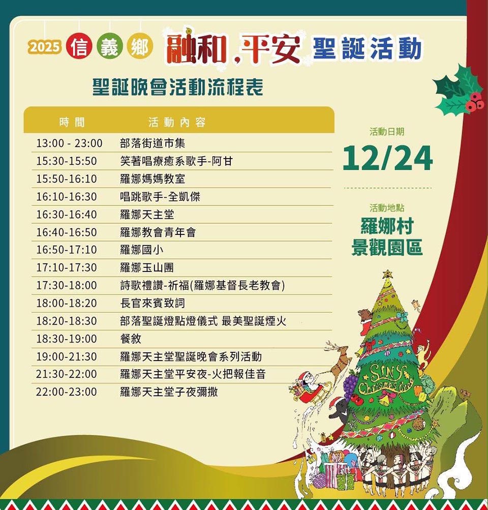 南投信義景點〡羅娜部落〡羅娜村布農族部落, 信義鄉原住民文化館, 深度導覽原鄉文化與生活, 羅娜聖誕節火把晚會