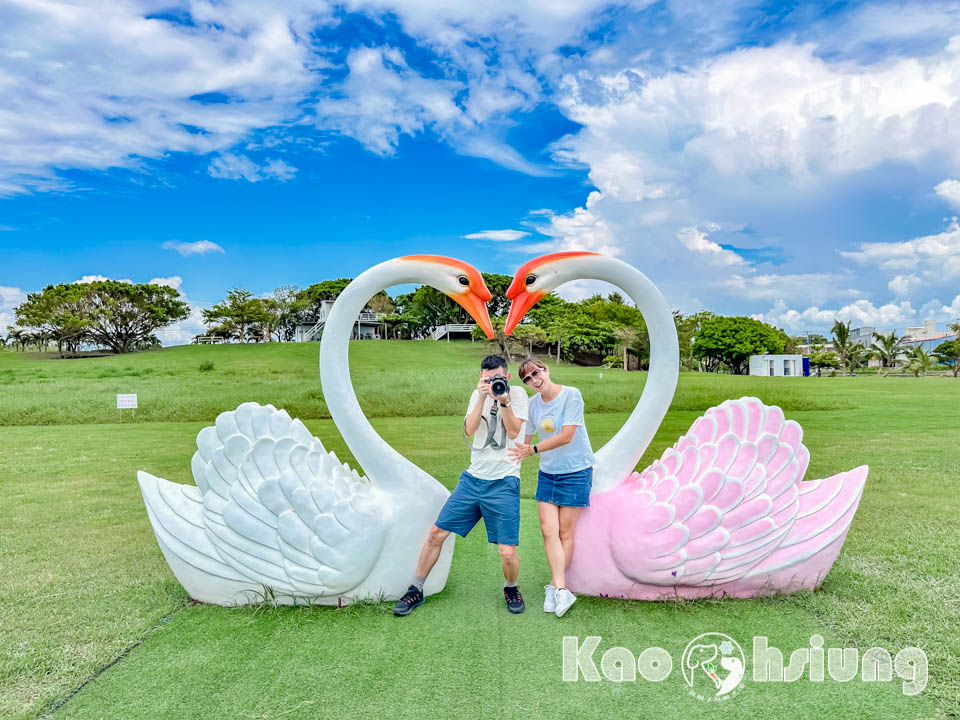 高雄彌陀景點〡愛琴海岸海景度假農場, 坐擁紓壓海景享受放鬆時刻, 可愛風和浪漫系造景拍到手軟, 海景第一排咖啡廳, 有趣親子互動遊具, 高雄親子景點