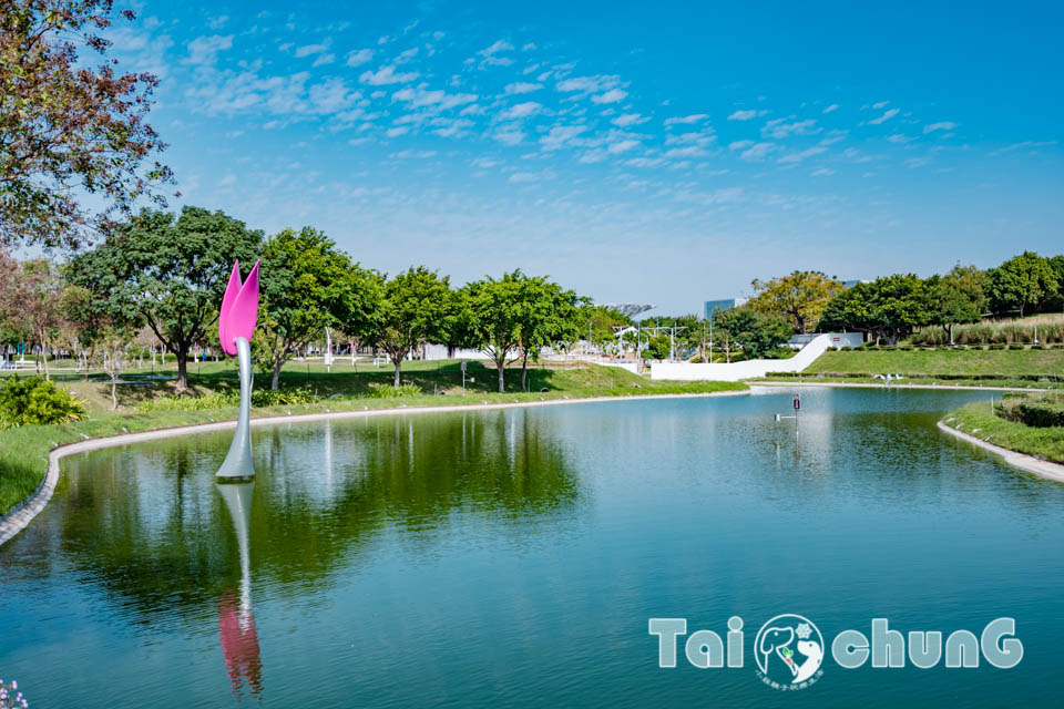 台中西屯景點〡飛行美樂地〡中央公園全新遊戲區, 飛碟造型遊戲場, 全攀爬設計多感官學習, 蜘蛛人特訓場, 32M雙軌滑索