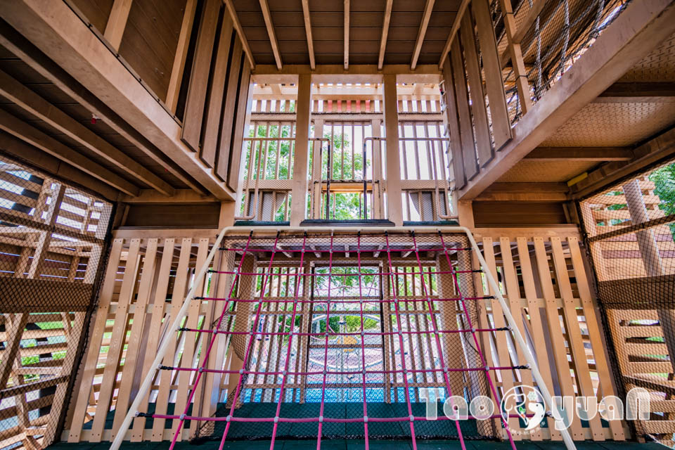 雲林虎尾景點〡虎尾632高地公園〡虎尾632親水公園, Q萌虎爺特色遊戲場, 如虎添翼叢林戲水區, 水陸雙享受親子公園