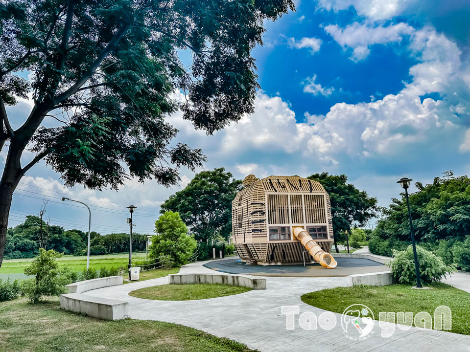 雲林虎尾景點〡虎尾632高地公園〡虎尾632親水公園, Q萌虎爺特色遊戲場, 如虎添翼叢林戲水區, 水陸雙享受親子公園