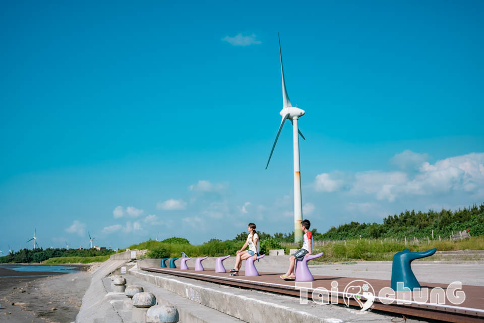 DSC_7277 台中大安景點〡大安濱海樂園〡大安海水浴場, 暑假熱門玩沙戲水天地, 海洋風特色造景, 近30種螃蟹遊走周邊海域, 漫步觀景平台享受無價的放鬆時刻