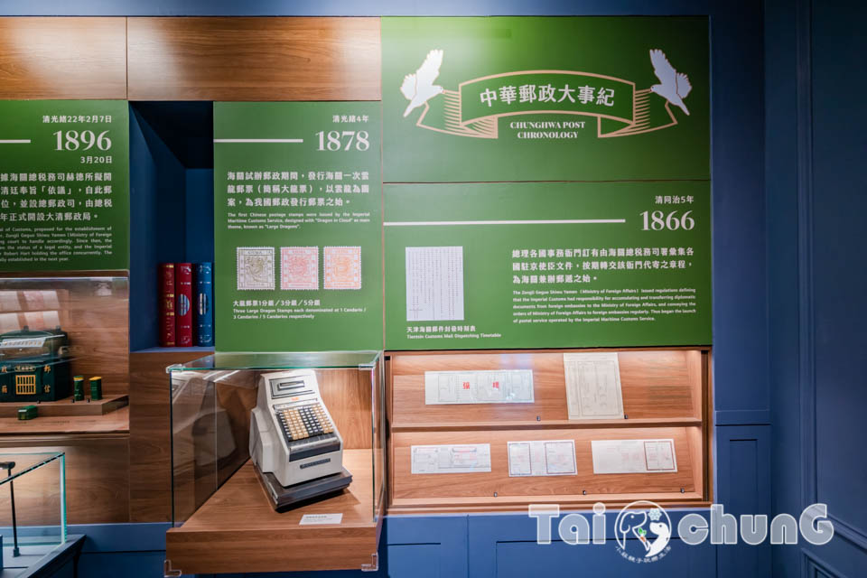 台中市區景點〡郵政博物館台中館〡免門票室內親子景點, 郵趣時光回憶重現, 六大展區各有千秋, 獨家集郵業務櫃台
