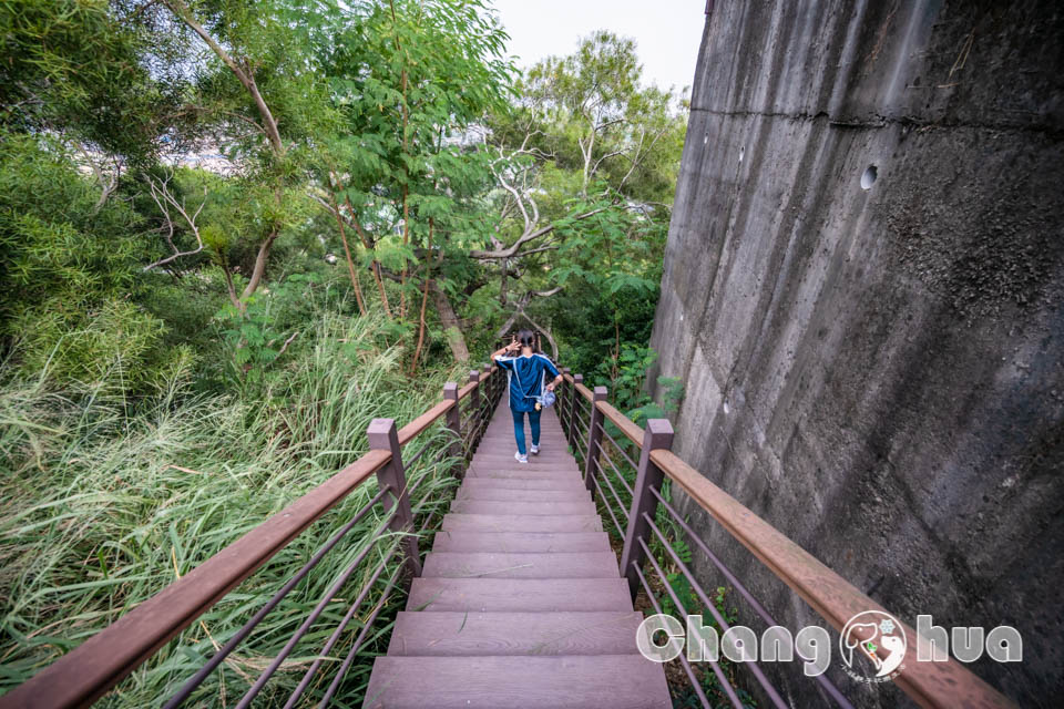 彰化市區景點〡八卦山C119軍機公園〡可以進入機艙內參觀的實體軍機, 空中運輸老母雞英姿不減, 公園步道與周邊知名景點串聯, 親子特色公園