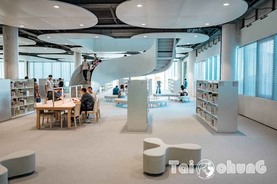 台中市區景點〡台中綠美圖〡雙館共構的璀璨火花, 中央公園裡的美術館, 美術館裡的圖書館, 順遊飛行美樂地遊戲場