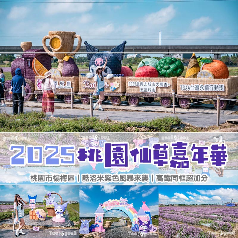 桃園楊梅景點〡2025桃園仙草嘉年華〡仙草花浪漫席捲, 酷洛米可愛爆擊, 紫色炫風來襲, 季節限定美景, 高鐵同框超加分, 親子賞花推薦 @小菲親子玩樂生活
