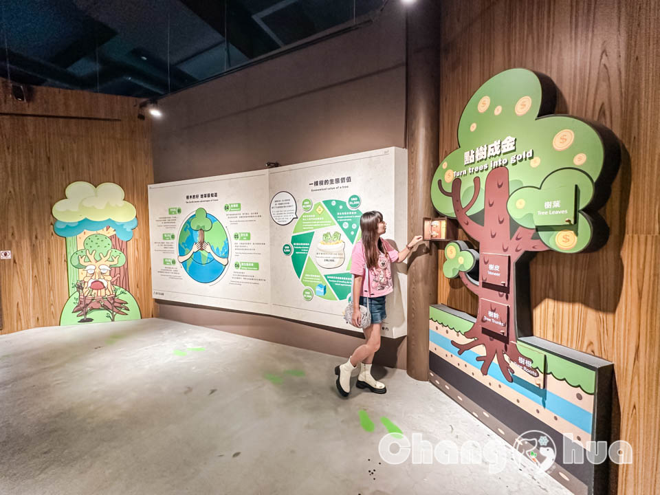 彰化鹿港景點〡卷木森活館〡全台唯一木皮板觀光工廠, 卷木森林探險趣, 循線闖關拿好禮, 多款好看又實用的創意小物, 特色親子景點