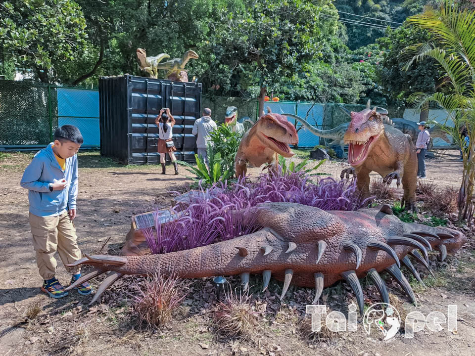 146112_0 台北北投景點〡關渡恐龍樂園〡關渡探險樂園之恐龍大復活, 2026不龍錯過的冒險, 70隻恐龍擬真上線,化身訓龍師帥一波, 體驗餵恐龍的震撼教育, 4項恐龍互動體驗