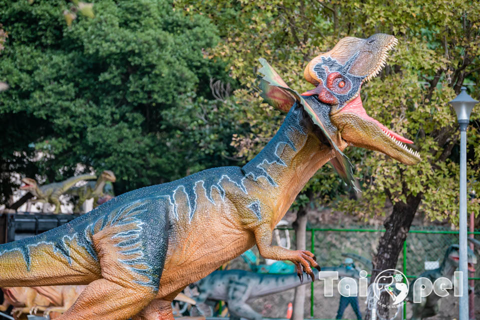 台北北投景點〡關渡恐龍樂園〡關渡探險樂園之恐龍大復活, 2026不龍錯過的冒險, 70隻恐龍擬真上線,化身訓龍師帥一波, 體驗餵恐龍的震撼教育, 4項恐龍互動體驗