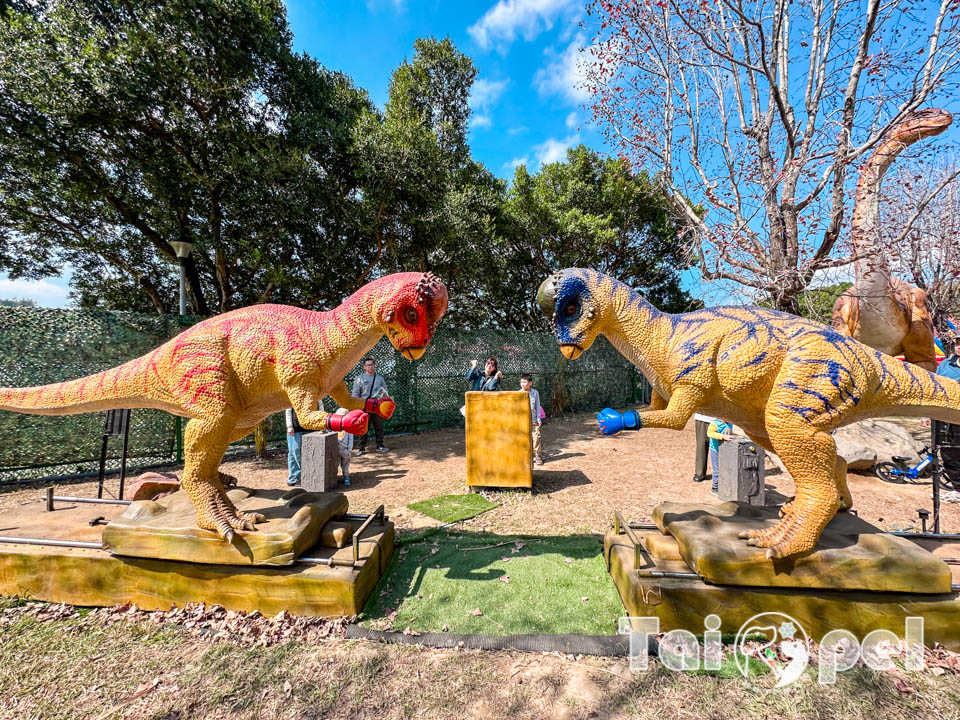 IMG_2077 台北北投景點〡關渡恐龍樂園〡關渡探險樂園之恐龍大復活, 2026不龍錯過的冒險, 70隻恐龍擬真上線,化身訓龍師帥一波, 體驗餵恐龍的震撼教育, 4項恐龍互動體驗